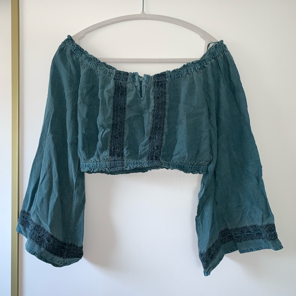 Patrons of Peace Off the Shoulder Boho Top